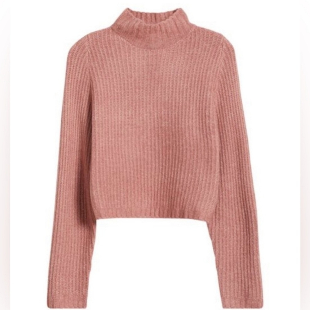 WAYF Marley Tulip Back Mock Neck Sweater. Size L. New with tag - Picture 4 of 9